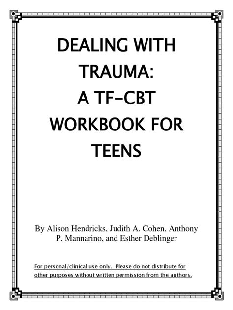 Body The page features a link to an online course on <b>TF-CBT</b>. . Tfcbt workbook